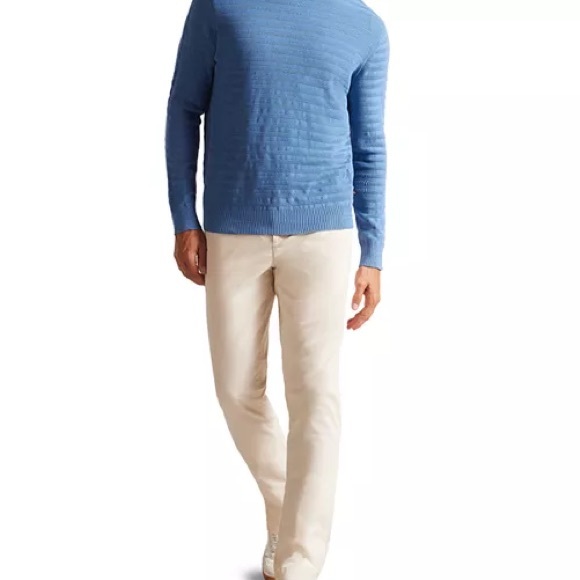 Ted Baker Men UK6 London Sky Blue Crewneck Sweater - Picture 4 of 7